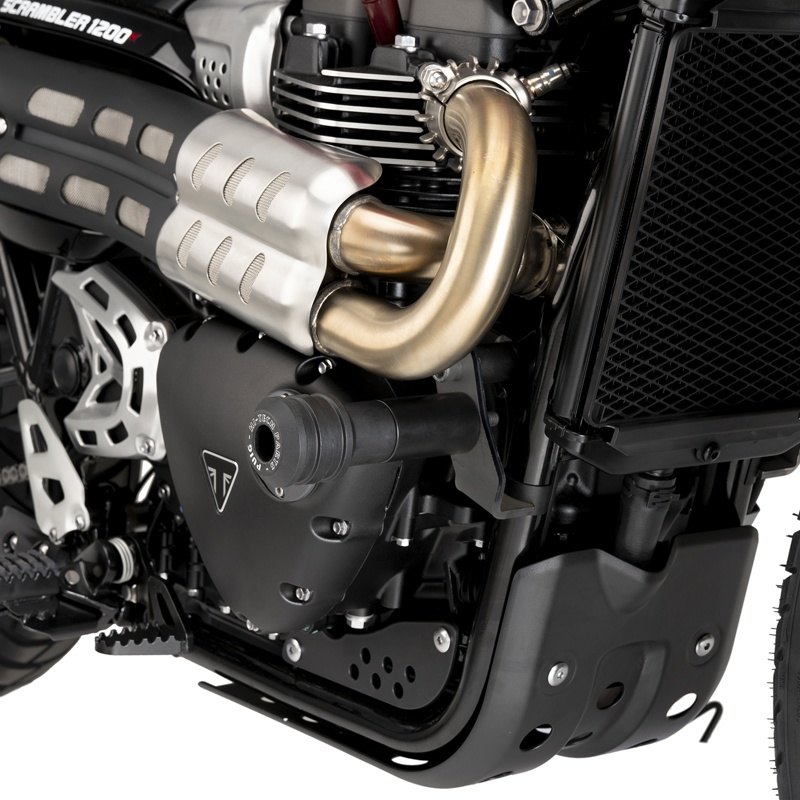 Puig プーチ フレームスライダー VINTAGE 2.0(VINTAGE 2.0 FRAME SLIDERS) SCRAMBLER 1200X 1200XE TRIUMPH トライアンフ エンジンスライダー・フレームスライダー フレーム