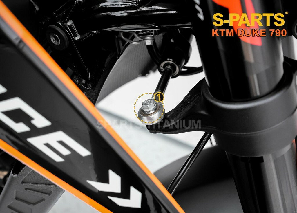 S-PARTS エスパーツ ステアリングダンパー用チタンボルト 790 DUKE KTM 汎用ボルト・ネジ