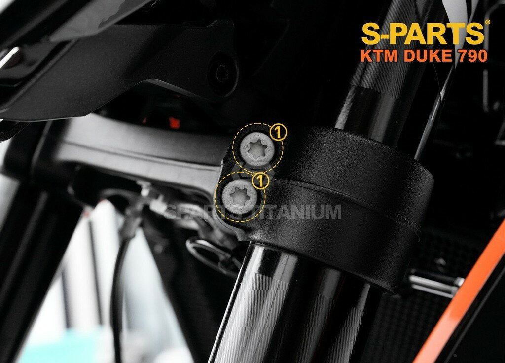 S-PARTS エスパーツ アンダーブラケット用チタンボルトセット 790 DUKE KTM 汎用ボルト・ネジ