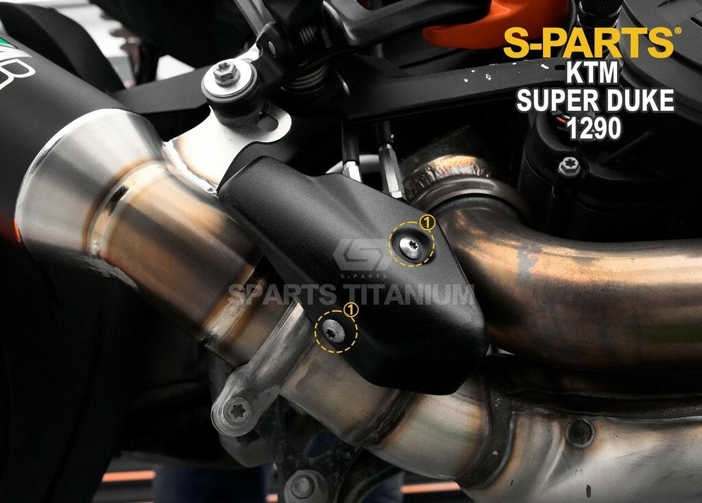 S-PARTS エスパーツ マフラーヒートガード用チタンボルトセット 1290 SUPER DUKE R KTM 汎用ボルト・ネジ