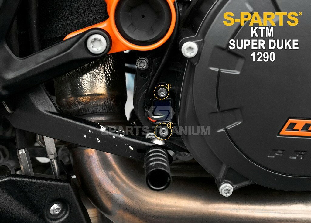 S-PARTS エスパーツ センサーマウントチタンボルトセット 1290 SUPER DUKE R KTM 汎用ボルト・ネジ