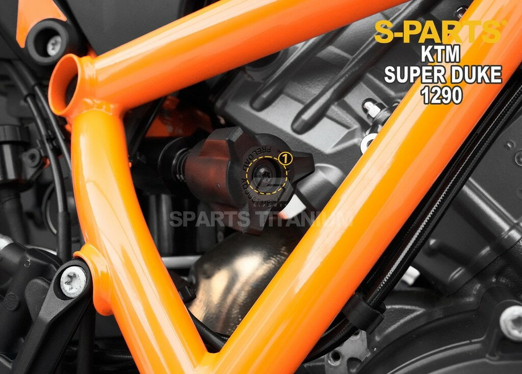 S-PARTS エスパーツ リアショックアジャスタノブ用チタンボルト 1290 SUPER DUKE R KTM 汎用ボルト・ネジ