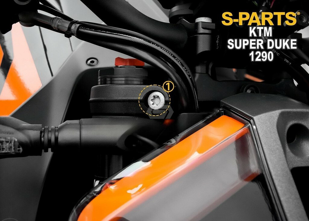 S-PARTS エスパーツ トップブリッジ用チタンボルトセット 1290 SUPER DUKE R KTM 汎用ボルト・ネジ