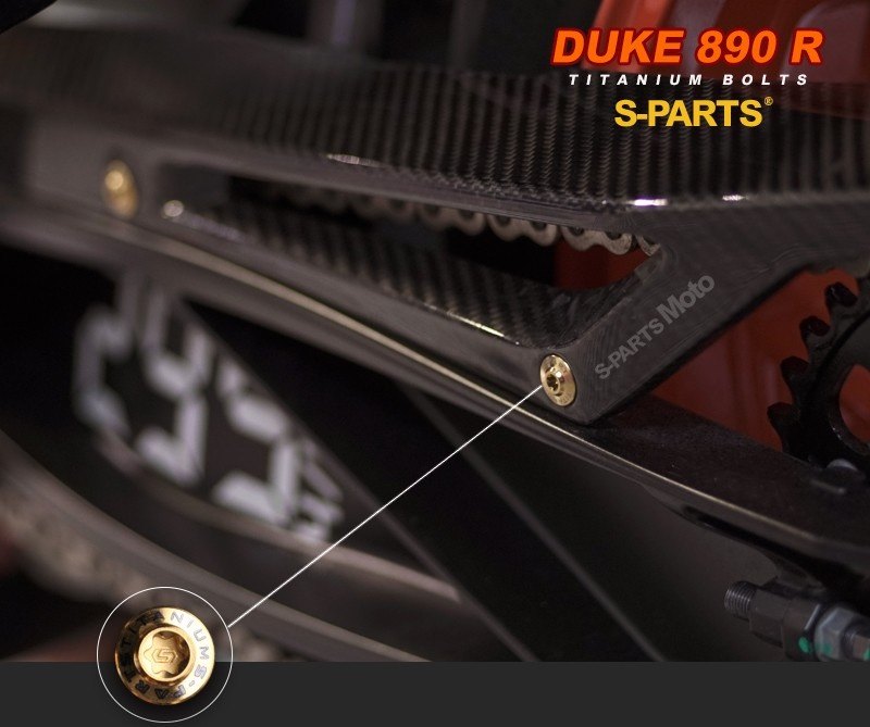 S-PARTS エスパーツ チェーンカバー用チタンボルトセット 890 DUKE KTM 汎用ボルト・ネジ