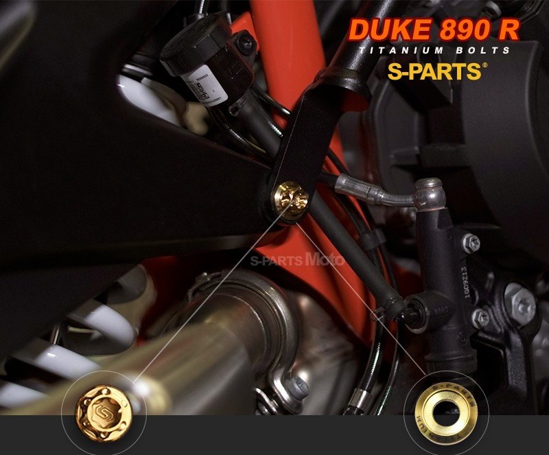 S-PARTS エスパーツ サブフレームマウント用チタンボルトセット 890 DUKE KTM 汎用ボルト・ネジ