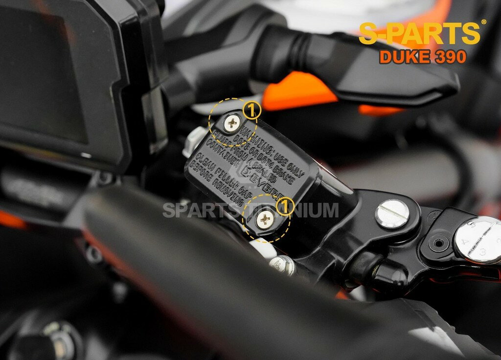 S-PARTS エスパーツ フルードリザーバータンクキャップ用チタンボルトセット 390 DUKE KTM 汎用ボルト・ネジ