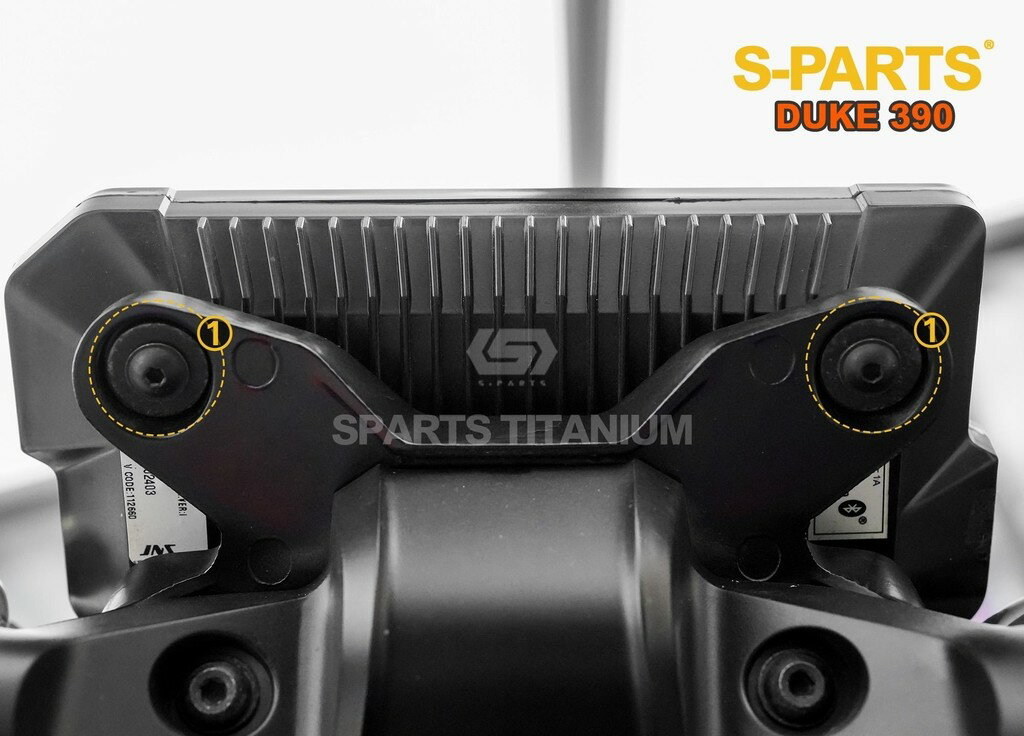 S-PARTS エスパーツ メーターマウント用チタンボルトセット 390 DUKE KTM 汎用ボルト・ネジ