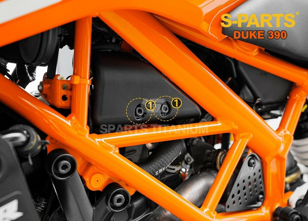 S-PARTS エスパーツ サイドカバー用チタンボルトセット 390 DUKE KTM 汎用ボルト・ネジ