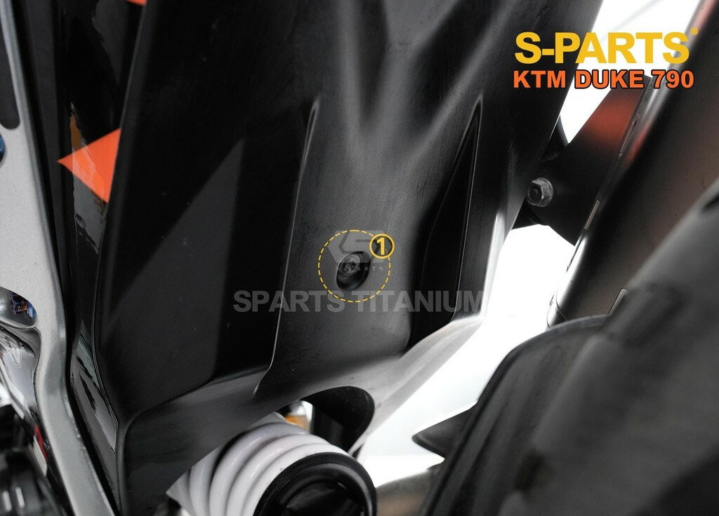 S-PARTS エスパーツ リアアンダーチタンボルト 790 DUKE KTM 汎用ボルト・ネジ