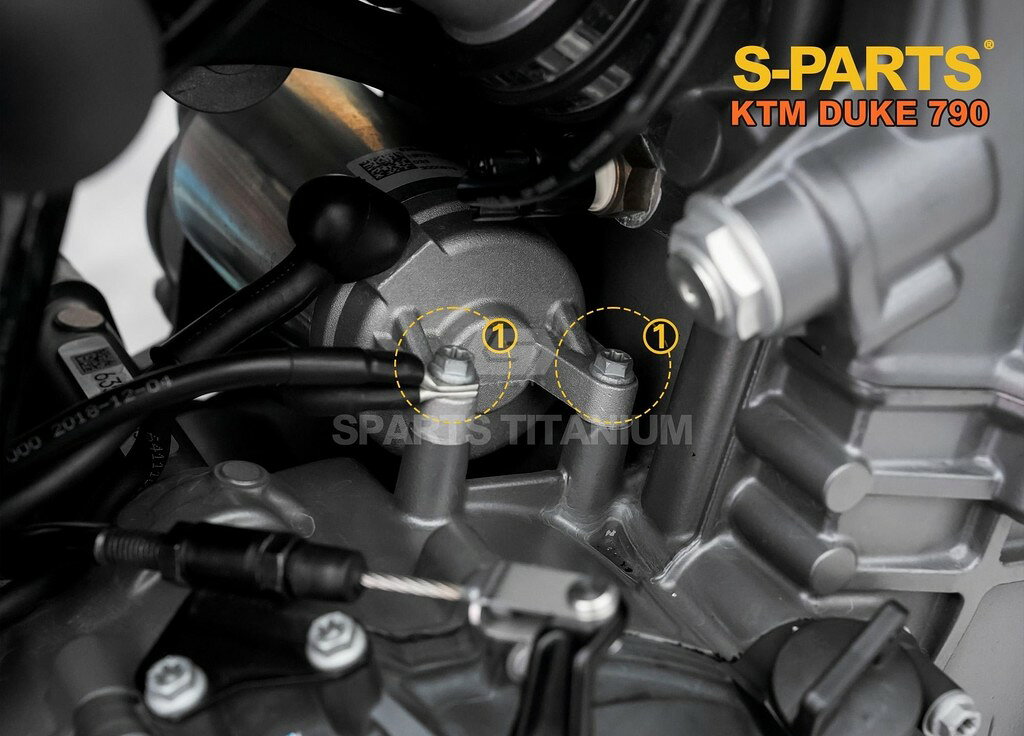 S-PARTS エスパーツ スターターマウント用チタンボルトセット 790 DUKE KTM 汎用ボルト・ネジ