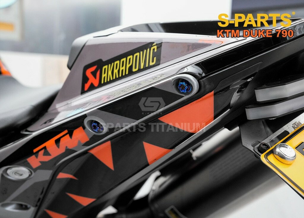 S-PARTS エスパーツ リアアームレスト用チタンボルトセット 790 DUKE KTM 汎用ボルト・ネジ