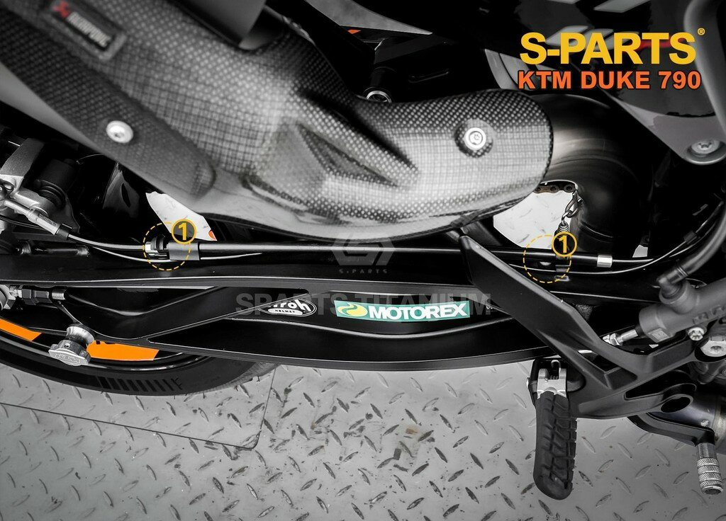 S-PARTS エスパーツ リアブレーキホースガード用チタンボルトセット 790 DUKE KTM 汎用ボルト・ネジ