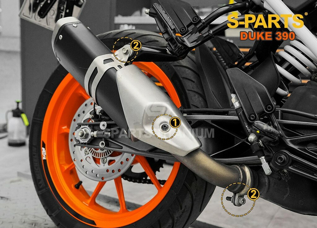 S-PARTS エスパーツ マフラーマウント用チタンボルトセット 390 DUKE KTM 汎用ボルト・ネジ