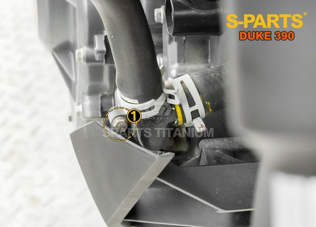 S-PARTS エスパーツ クーラントホースクランプ用チタンボルトセット 390 DUKE KTM 汎用ボルト・ネジ