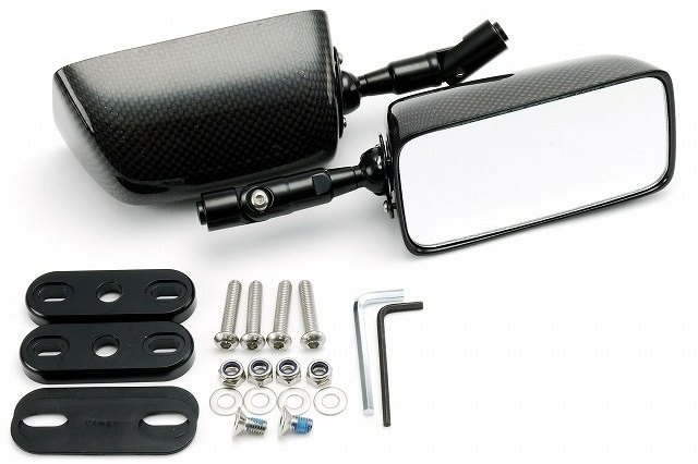 SIMOTA シモタ カーボン製レーシング長方形ミラー ミラー ハンドル