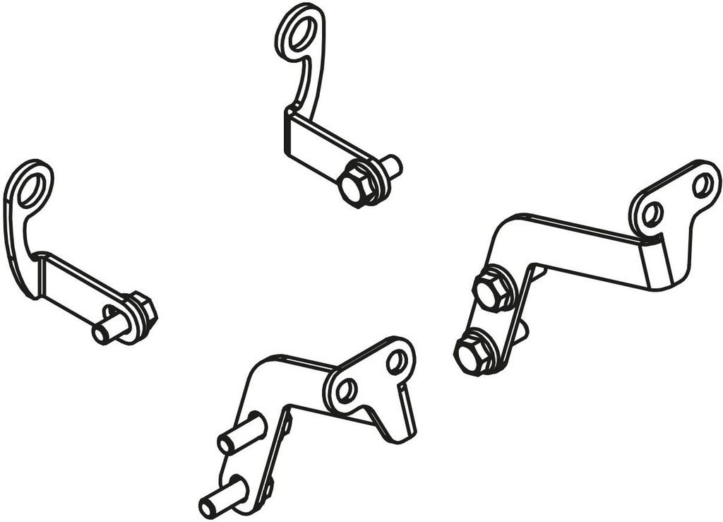 CNC Racing シーエヌシーレーシング GPダクト 取り付けキット V100 Mandello MOTOGUZZI モトグッチ その他キャリパーオプション・補修部品 ブレーキ