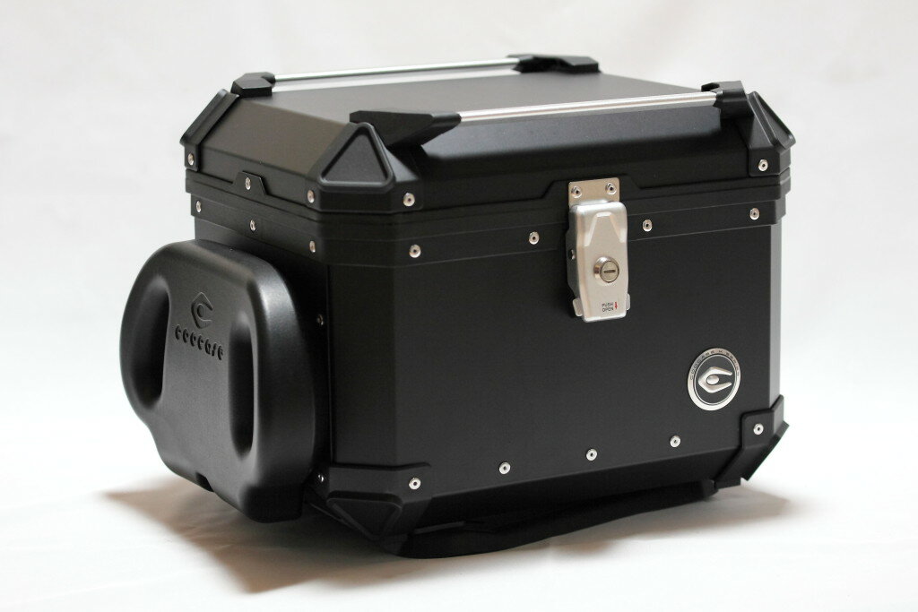乐天商城 - COOCASE クーケース リア アルミ トップケース Q1(45L) アジャスタブルバックレスト標準装備 サイドオープンタイプ トップケース・テールボックス 車体用バッグ・ケース