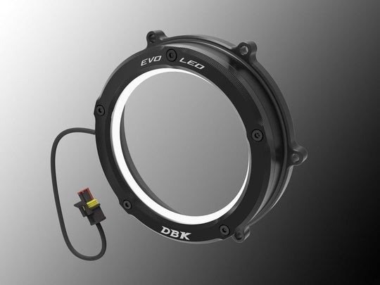 DUCABIKE (DBK) ドゥカバイク (ディービーケー) EVO LED クリアクラッチカバー DIAVEL V4 MULTISTRADA PIKES PEAK RALLY RS S PANIGALE SPECIALE STREETFIGHTER DUCATI ドゥカティ クラッチカバー エンジンパーツ エンジン