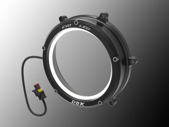 DUCABIKE (DBK) ドゥカバイク (ディービーケー) EVO LED クリアクラッチカバー PANIGALE 959 CORSE 1199 S R SUPERLEGGERA 1299 FINAL EDITION V2 TROY BAYLISS STREETFIGHTER DUCATI ドゥカティ クラッチカバー エンジンパーツ エンジン