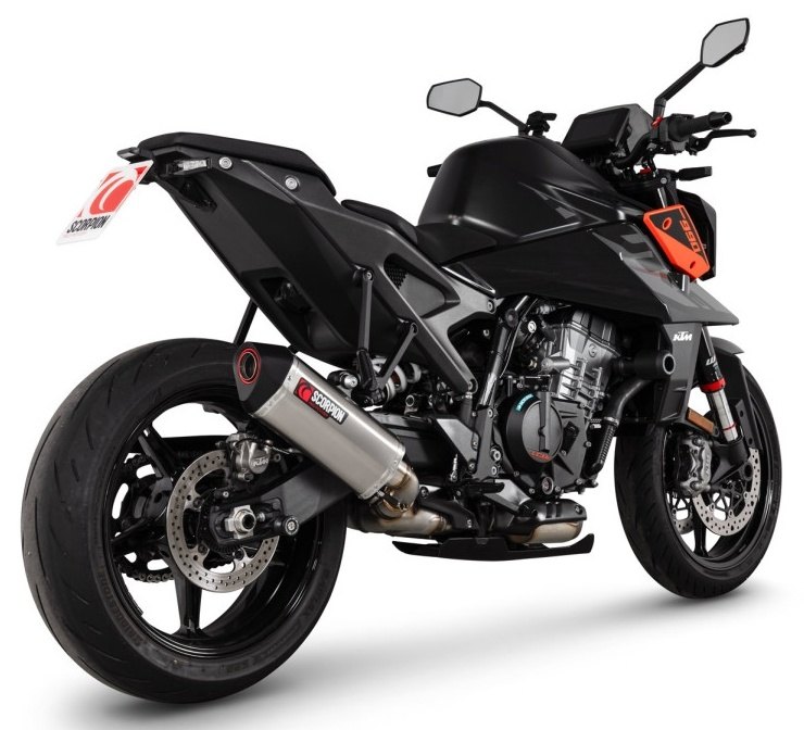SCORPION スコーピオン セルケトパラレル スリップオンマフラー 990 Duke KTM マフラー タイプ：チタンスリーブ／重量：2.48kg