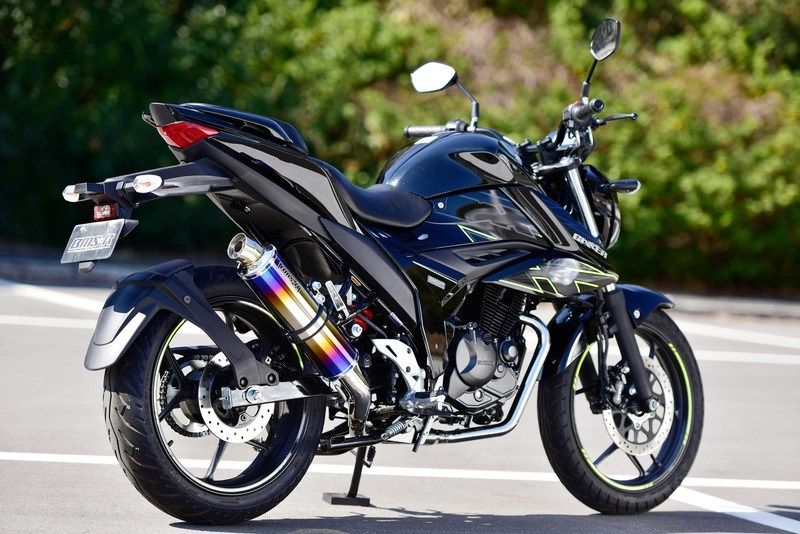 751 cc 〜 - BEAMS ビームス R-EVO フルエキゾーストマフラー 政府認証 GIXER 150 SUZUKI スズキ マフラー タイプ：ヒートチタンサイレンサー／重量：3.55kg【純正6.6kg】
