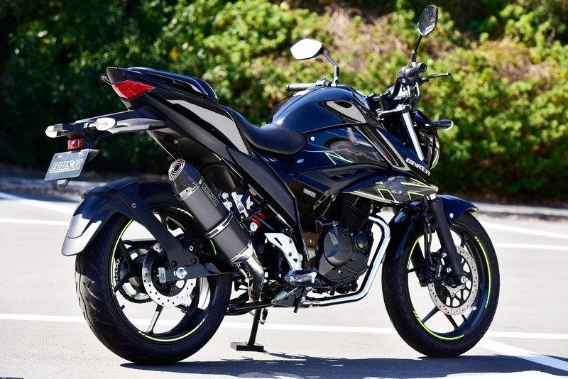 BEAMS ビームス CORSA-EVOII フルエキゾーストマフラー 政府認証 GIXER 150 SUZUKI スズキ マフラー タイプ：MBK／重量：3.85kg【純正6.6kg】