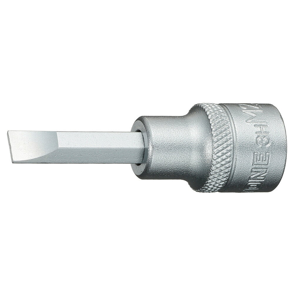 TONE トネ 9.5mm (3/8sq') ドライバービットソケット その他、ソケット ソケット ハンドツール 先端規格 （-）：0.8×6.0／全長：52（mm）／質量：35g