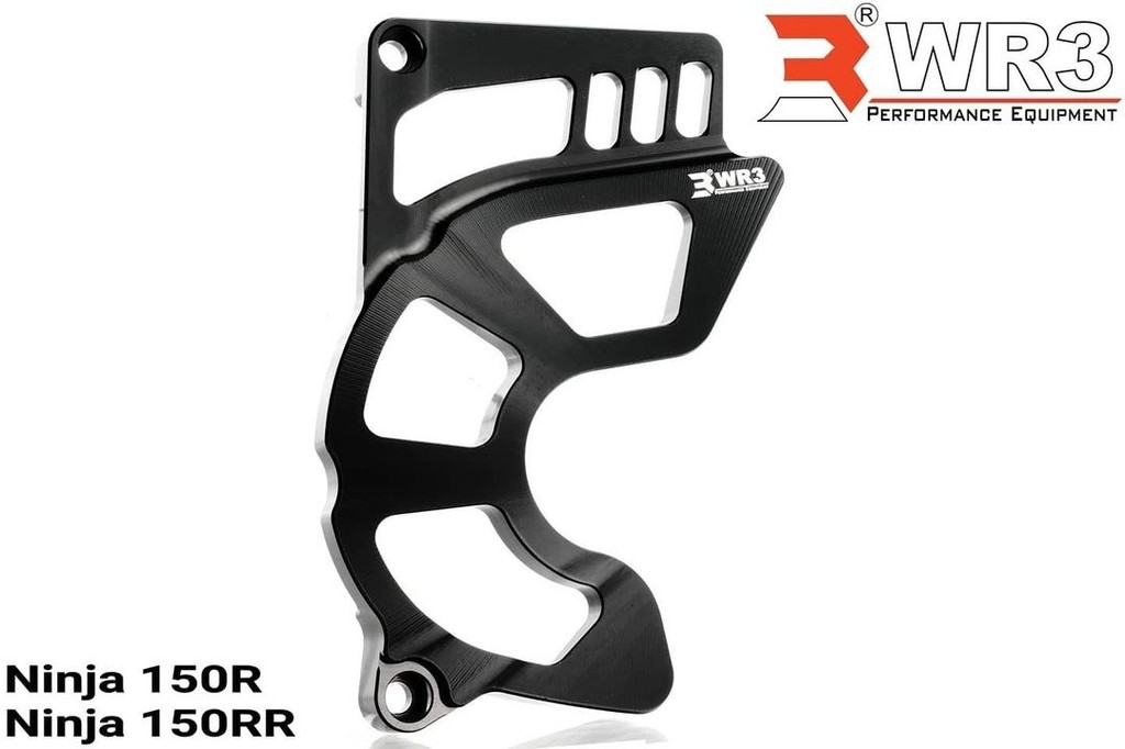 ■商品概要材質：アルミ 6061-T6・ボルトとブッシング1セット付属■詳細説明This WR3 Sprocket Cover functions to prevent the motorcycleuserfrom getting caught in the gears and chain when turning.Made from aluminum billet 6061-T6 with a hardness level of95Brinell Hardness Number and a strong Yield Strength of up to40，000psi，then processed with precision through a CNC process.■注意点※Fitment：Kawasaki Ninja150RR/Ninja150R※取扱説明書が付属する場合は外国語となります。※輸入商材の為、納期が遅れる場合がございます。あらかじめご了承ください。※画像には他のカラー・商品が含まれている場合があります。※メーカー都合により商品の仕様変更がある場合がございます。ご了承ください。　※画像はイメージです。■適合車種Ninja150RR&ensp;Ninja150RRNinja150R&ensp;Ninja150R