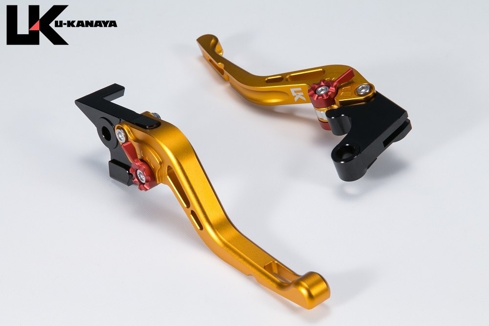 乐天商城 - U-KANAYA ユーカナヤ GPタイプ アルミビレットレバーセット MT-09 SP YAMAHA ヤマハ ブレーキ・クラッチレバーセット ハンドル周辺パーツ ハンドル レバーカラー：マットゴールド / アジャスターカラー：マットチタンカラー