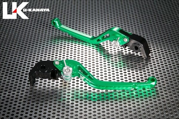 方向盤關聯商品 - U-KANAYA ユーカナヤ スタンダードタイプ アルミビレットレバーセット MT-09 SP YAMAHA ヤマハ ブレーキ・クラッチレバーセット ハンドル周辺パーツ ハンドル レバーカラー：グリーン / アジャスターカラー：オレンジ / レバータイプ：ロング（レバー部全長：約173mm）
