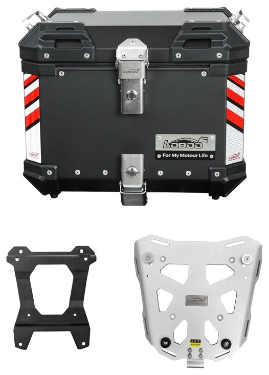 LOBOO ロブー PIKE TRACKERシリーズ 45L トップケース プレート付 (フローティングラック用) C400 X GT BMW トップケース・テールボックス 車体用バッグ・ケース