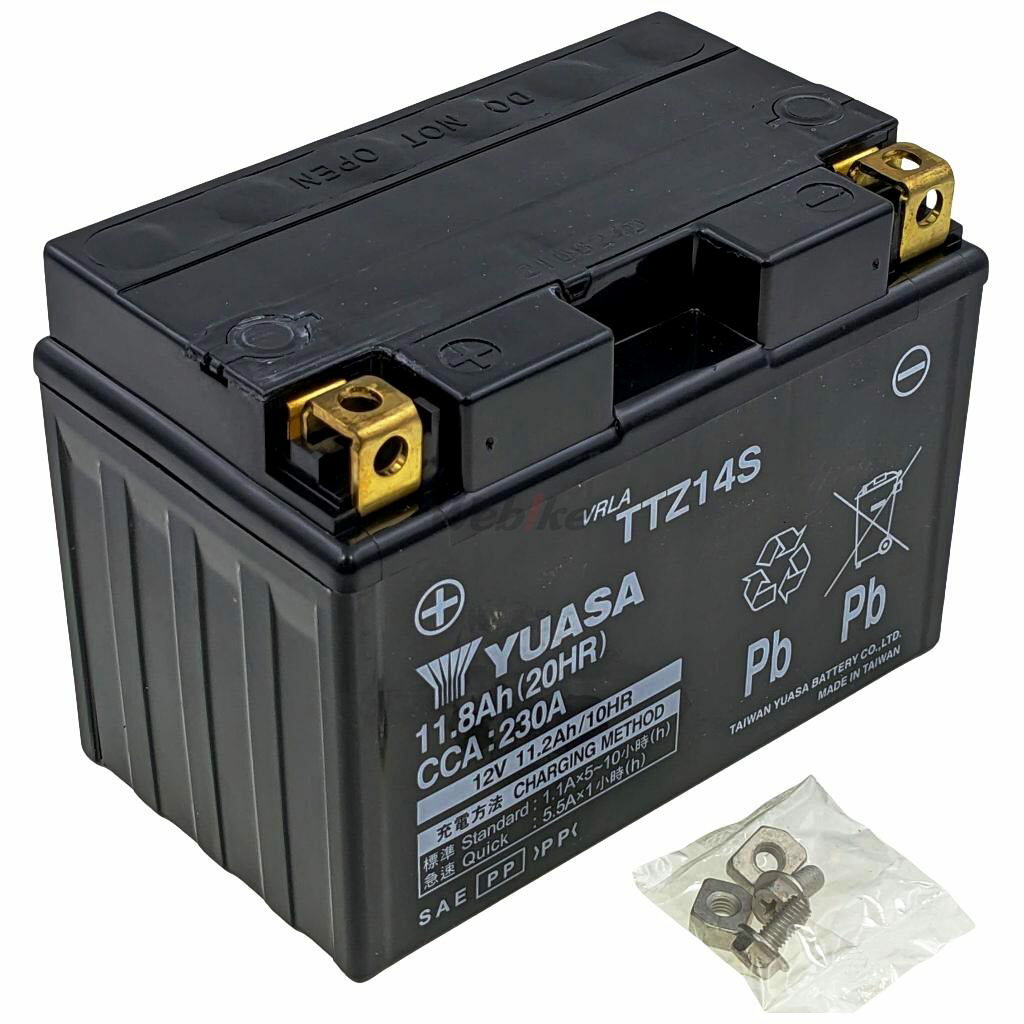 台湾ユアサ 台湾YUASA 【即用・初期充電済み】 密閉型メンテナンスフリーバッテリー(MF) YTZ14S HONDA ホンダ YAMAHA ヤマハ SUZUKI スズキ 鉛系バッテリー バッテリー関連