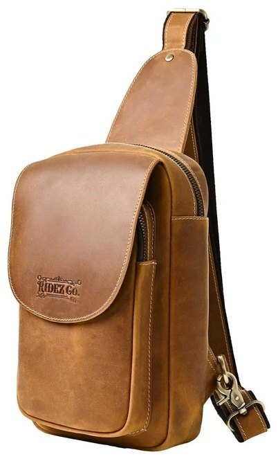 RIDEZ ライズ LEATHER CHEST BAG バイク用 ショルダーバッグ バッグ