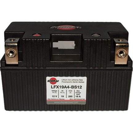 SHORAI Battery ショーライバッテリー リチウムフェライトバッテリー【LFX19A4-BS12】 HONDA ホンダ SUZUKI スズキ TRIUMPH トライアンフ KAWASAKI カワサキ YAMAHA ヤマハ MV AGUSTA アグスタ リチウム系バッテリー バッテリー関連