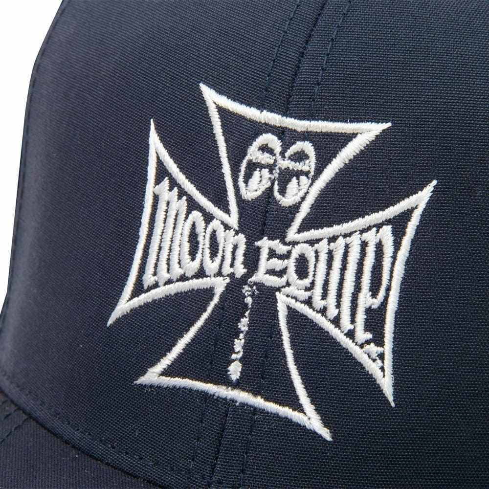 MOON EYES ムーンアイズ Equipped Iron Cross フラット バイザー ハット キャップ...