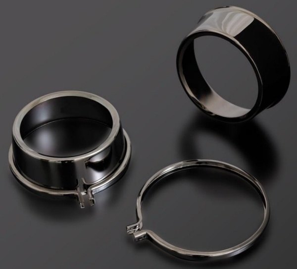 PMC ピーエムシー メッキメーターカバー アッパー 【漆黒Edition】 Z1 Z2 KZ900 Z750A4 Z750A5 Z750D1 KZ1000 KZ1000MKII Z1-R Z1000J Z1000 Z1100R Z1100GP GPZ1100 KAWASAKI カワサキ メーターカバー メーター・インジケーター関係 電装系