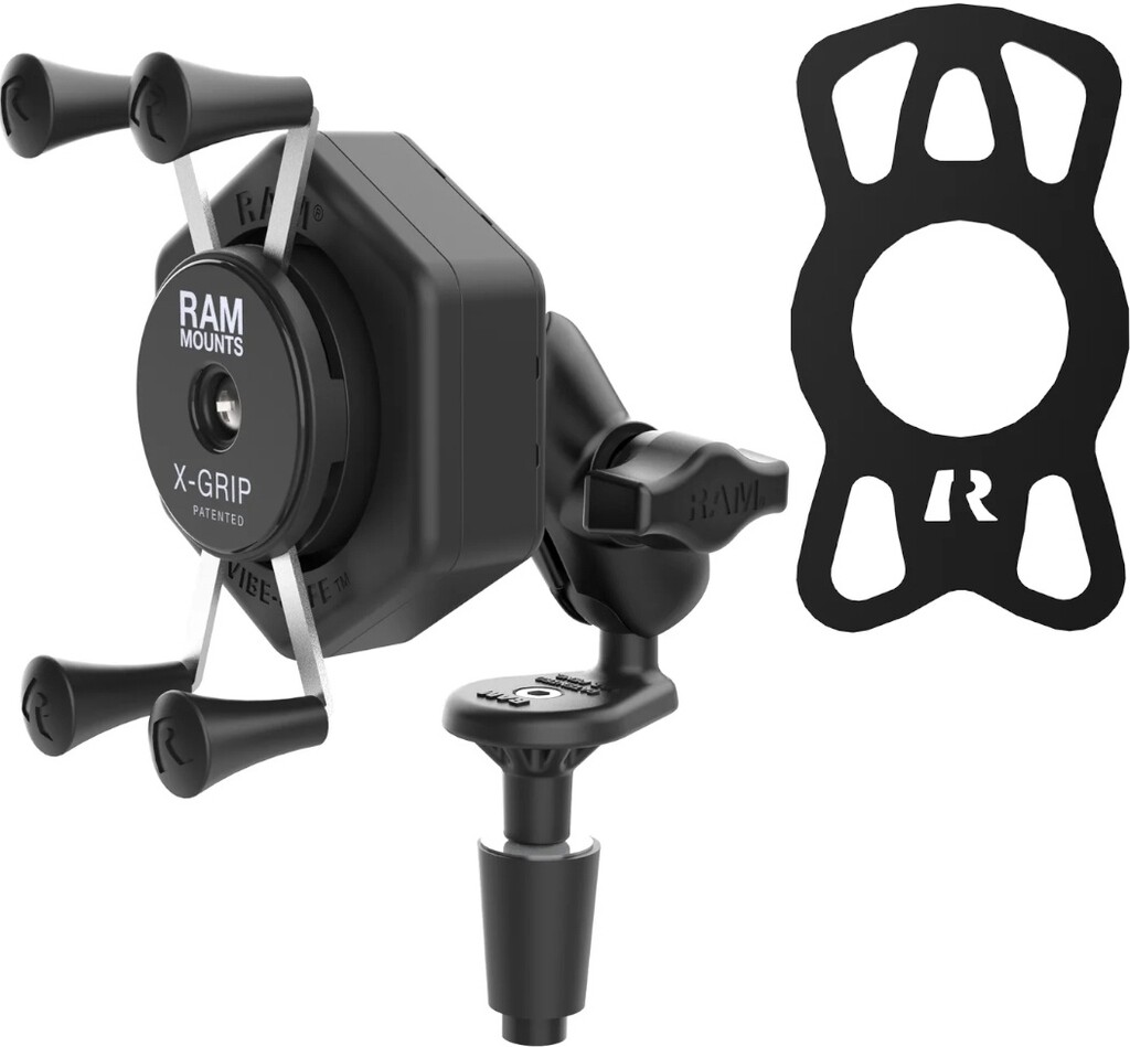RAM MOUNTS ラムマウント 防振Xグリップ(S)＆フォークステムベースセット(ショートアーム) スマートフォンホルダー・スマートフォンマウント 電子機器類