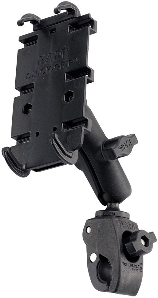 RAM MOUNTS ラムマウント クイックグリップ クレイドルホルダー(M) 1インチボール付き＆タフクロー(S)セット(標準アーム) スマートフォンホルダー・スマートフォンマウント 電子機器類