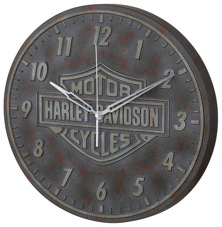 HARLEY-DAVIDSON ハーレーダビッドソン Bar＆Shield ロゴクロック 掛け時計 その他グッズ バイク関連グッズ