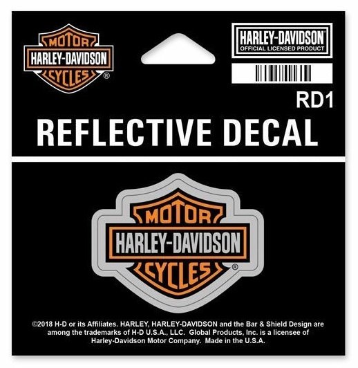 HARLEY-DAVIDSON ハーレーダビッドソン リフレクティブB＆Sデカール ステッカー・デカール 外装