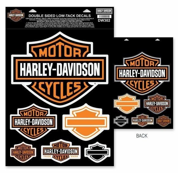 HARLEY-DAVIDSON ハーレーダビッドソン B＆Sインサイド／アウトサイドウィンドウクリング ステッカー・デカール 外装
