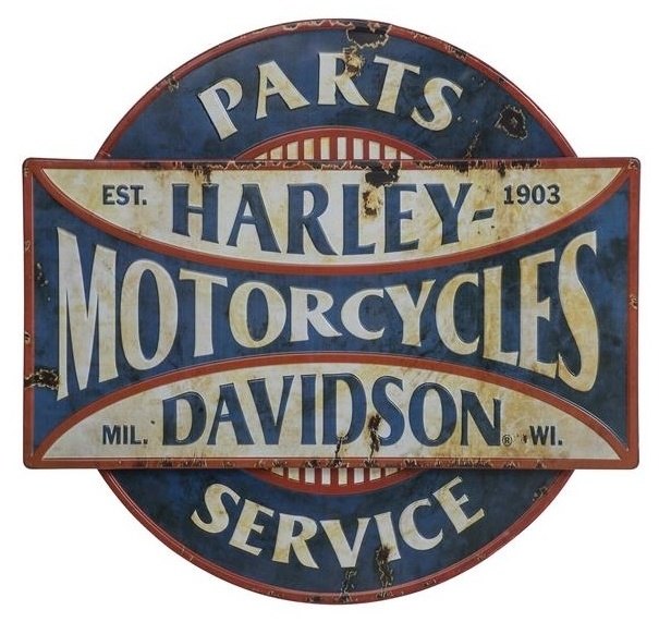 HARLEY-DAVIDSON ハーレーダビッドソン パーツ＆サービス スチールサイン その他グッズ バイク関連グッズ