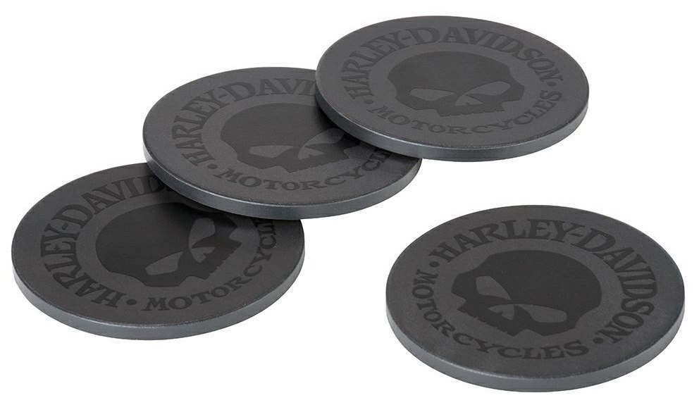 HARLEY-DAVIDSON ハーレーダビッドソン Willie G スカル ストーンコースターセット その他グッズ バイク関連グッズ