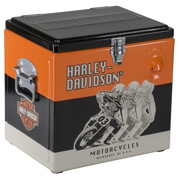 HARLEY-DAVIDSON ハーレーダビッドソン レーシングレトロメタルクーラー その他グッズ バイク関連グッズ
