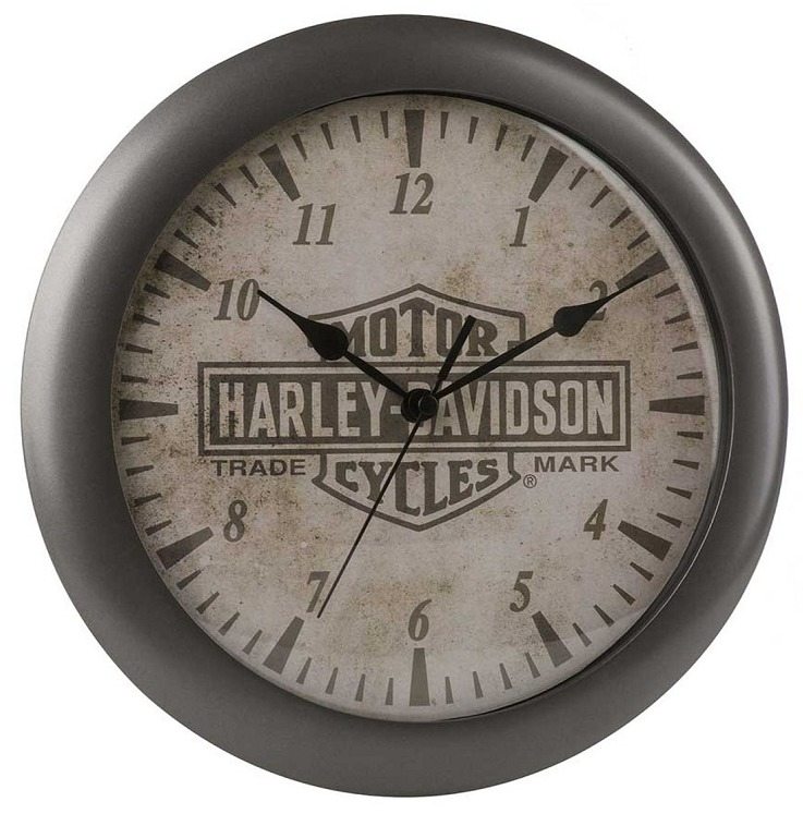 HARLEY-DAVIDSON ハーレーダビッドソン Bar＆Shield ロゴクロック 掛け時計 その他グッズ バイク関連グッズ