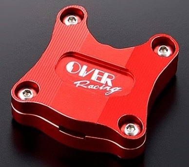 OVER オーヴァー キーキャップ Monkey125 CT125 HONDA ホンダ ガソリンタンクキャップカバー タンク関連 外装 カラー：レッドアルマイト仕上げ