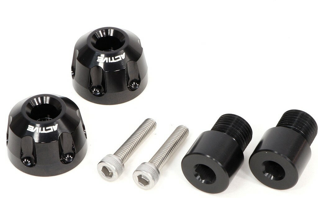 ACTIVE アクティブ アルミバーエンド リボルバー MAXAM MT-07 MT-07A MT-09 MT-09A MT-10 NIKEN GT T-MAX500 T-MAX530 XJR1300 XSR700 XSR900 XSV950 マジェスティS YAMAHA ヤマハ バーエンド ハンドル