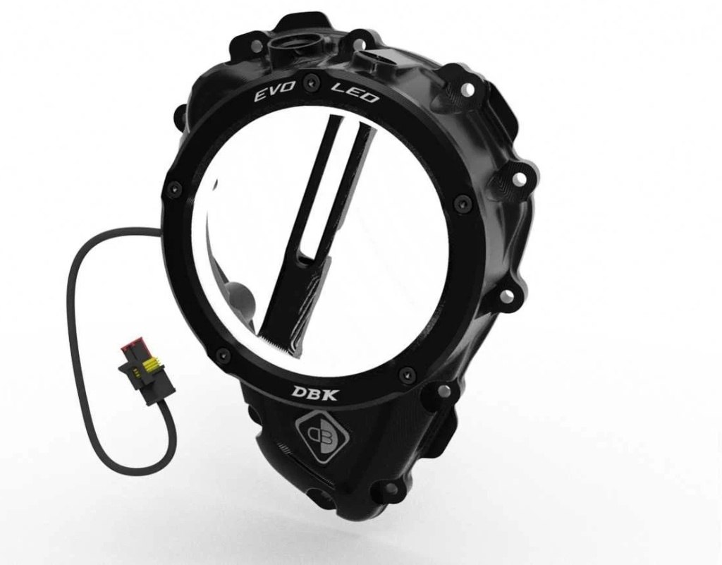 DUCABIKE (DBK) ドゥカバイク (ディービーケー) EVO LED クリアクラッチカバー SPEED TRIPLE 1200 RS RR RX TRIUMPH トライアンフ クラッチカバー エンジンパーツ エンジン