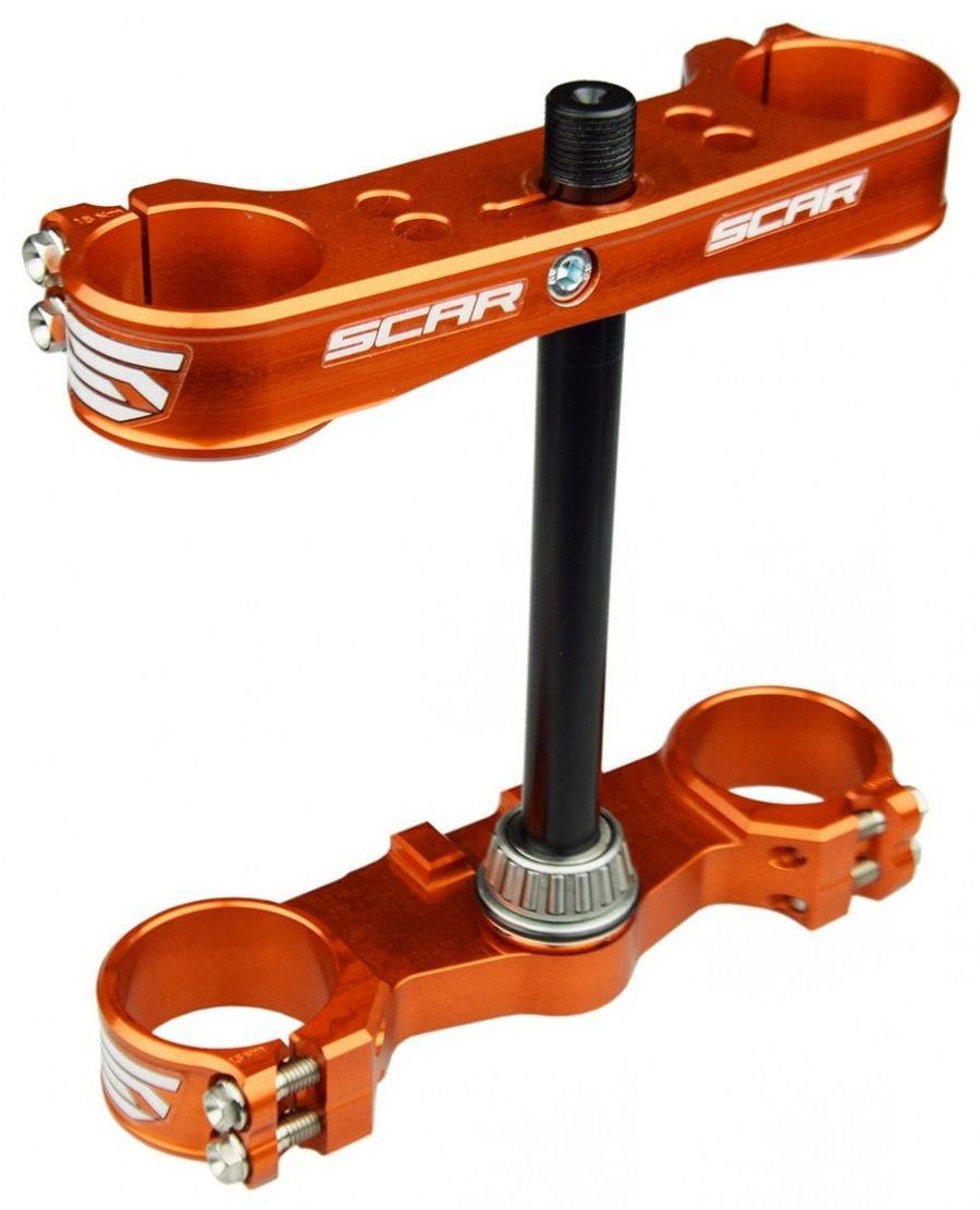 Scar Racing スカーレーシング Triple Clamps EC250 EC300 TC125 TC250 TE125 TX125 TE150 TE250 TE300 TE150i 250SX 250SXF 250EXC TPI 300EXC 250EXCF GASGAS ガスガス HUSQVARNA ハスクバーナ KTM トリプルツリー・ステム・アンダーブラケット ハンドル