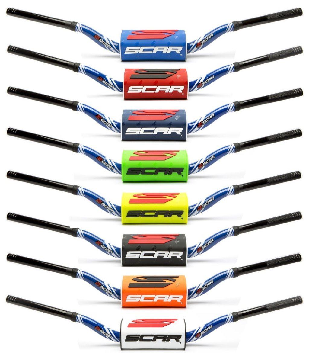 Scar Racing スカーレーシング ハンドルバー 28.6 O2 ハンドル バーパッドカラー：レッド / ハンドルバーカラー：レッド